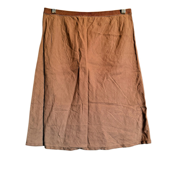 Sandwich Sz 38 Linen Skirt Pull On Neutral Office Light Academia Spring - Picture 2 of 8